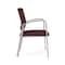 Lesro Newport Guest Chair Metal Frame, Silver, RF Nebbiolo Upholstery NP1101 - alternate 2
